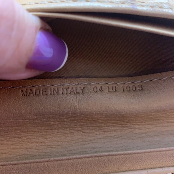 DIOR Trotter Logo Print Canvas Brown w Gold Accent Dior vintage wallet serial # - Picture 6 of 11